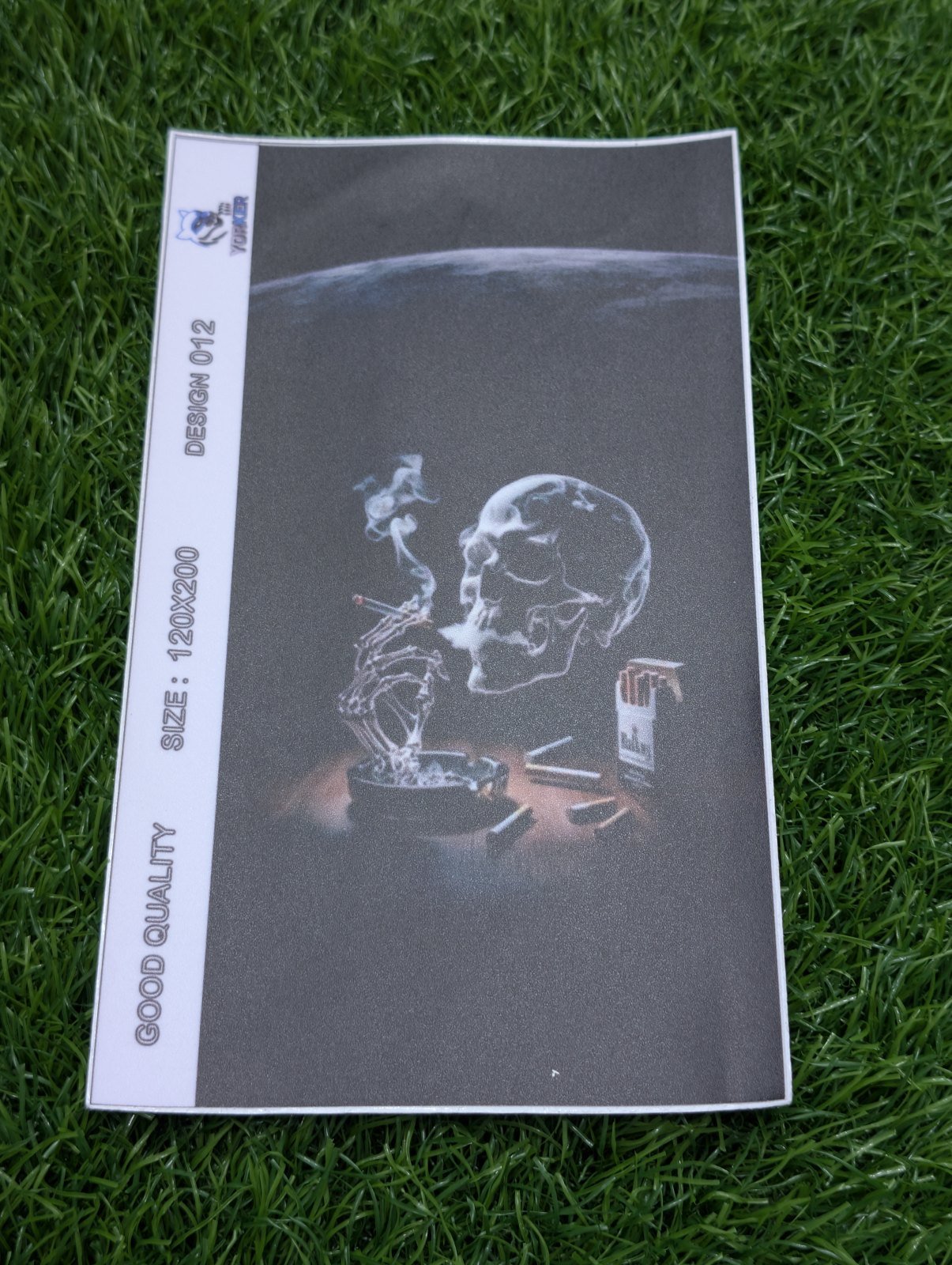 Aesthetic Skull smoking design sheet 2D Skin - Price in Pakistan