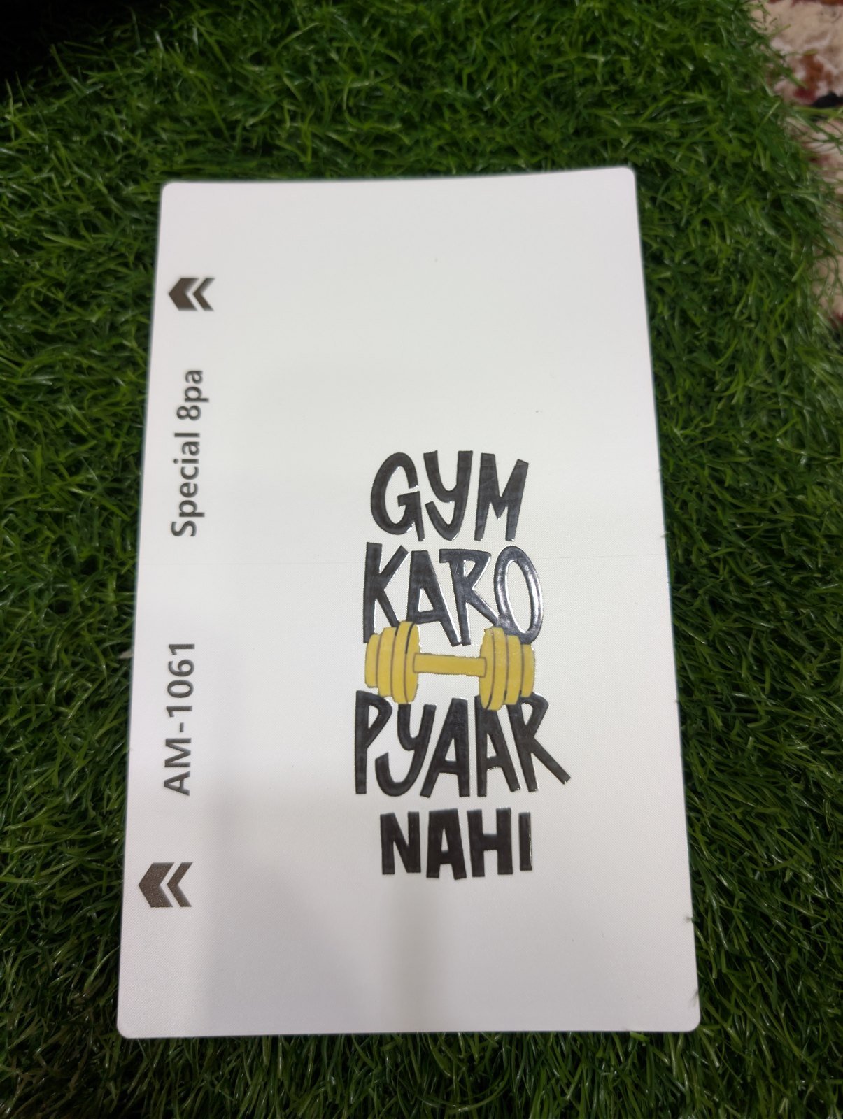 GYM motivation sheet 3D Transparent Matte Skin - Price in Pakistan