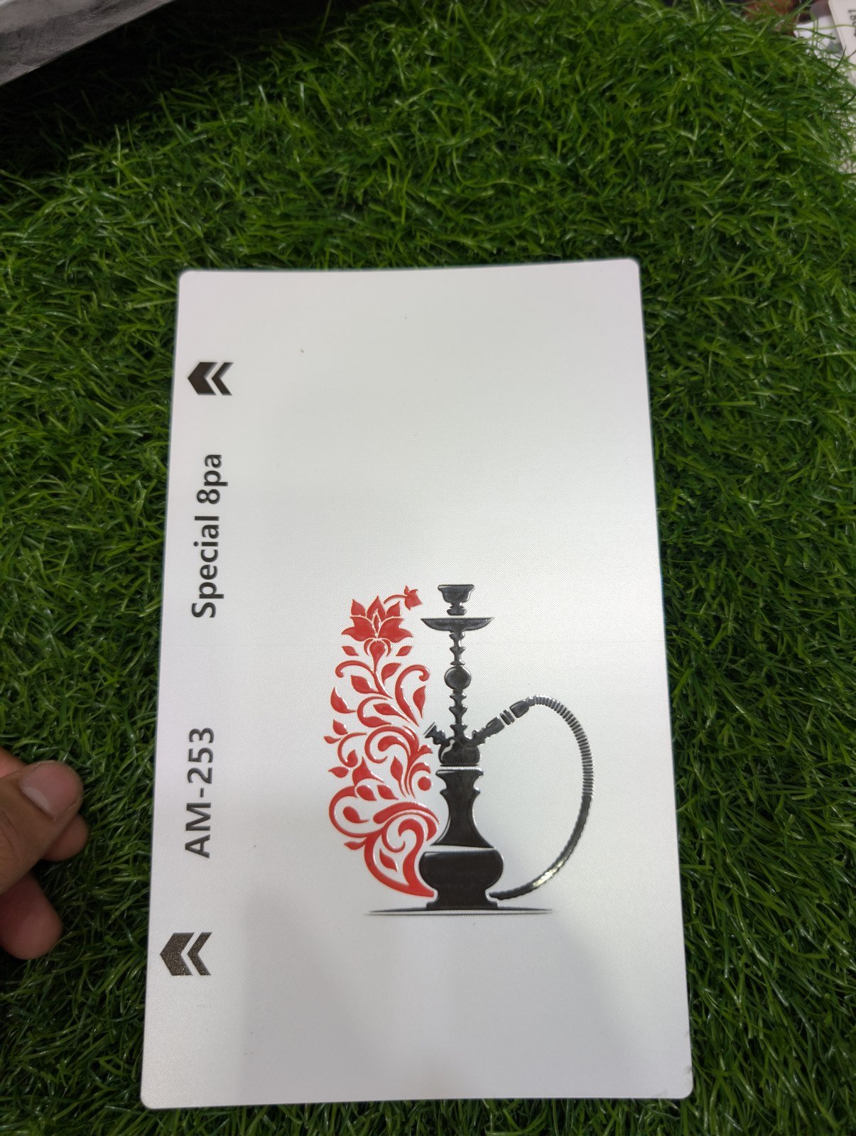 Hookah design sheet 3D Transparent Matte Skin - Price in Pakistan