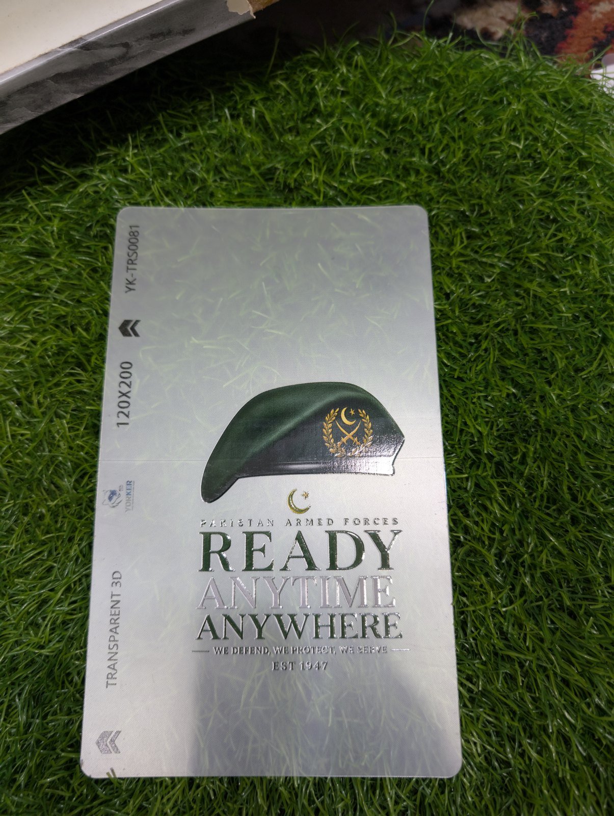 Pskistan Armed Forces sheet 3D Transparent Matte Skin - Price in Pakistan