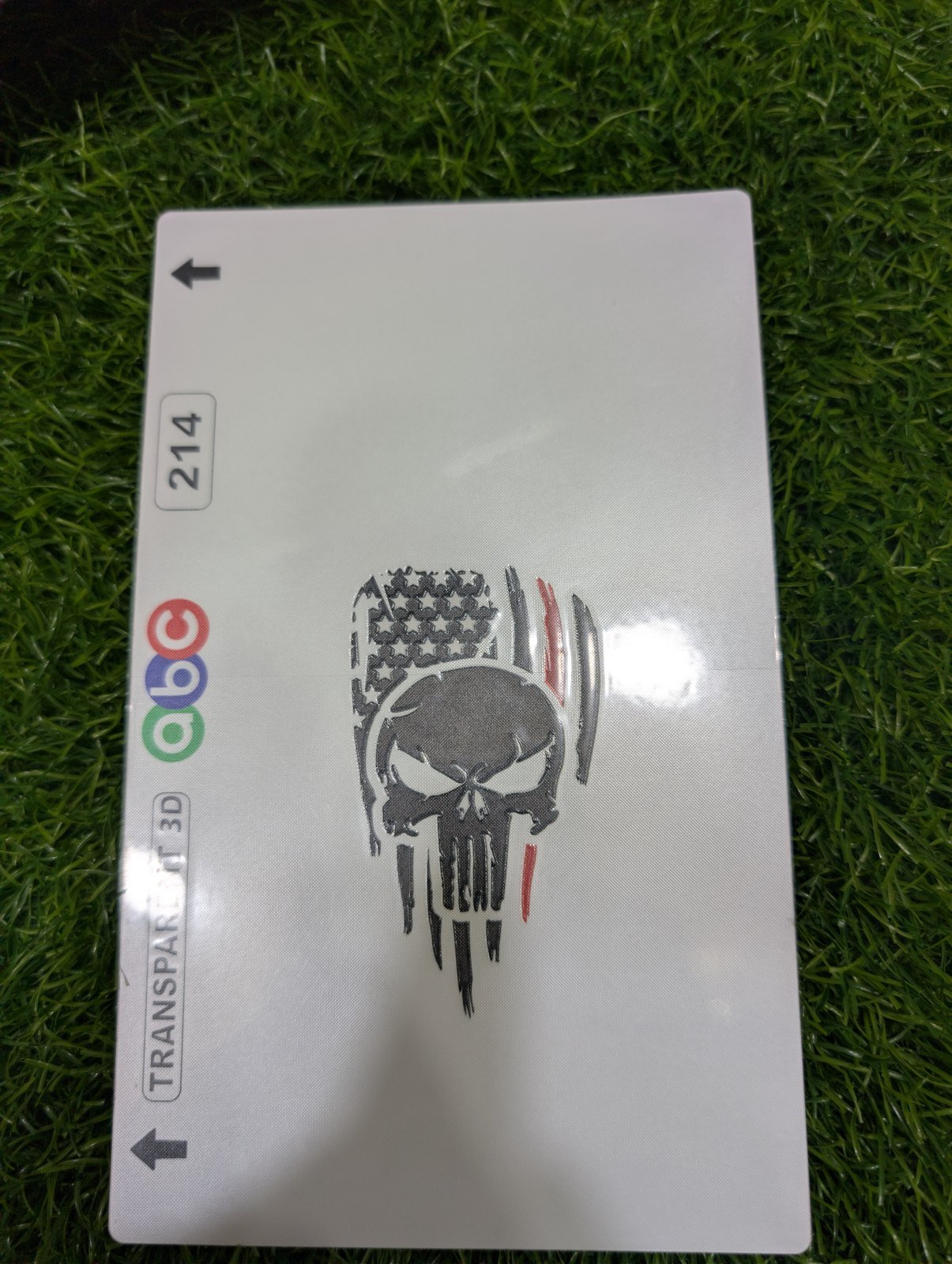 punisher logo sheet 3D Transparent Matte Skin - Price in Pakistan