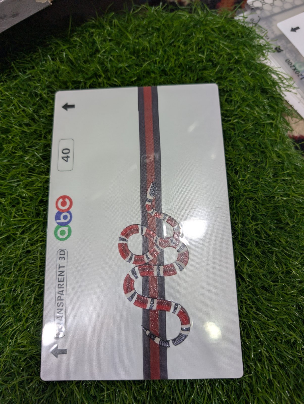 Stipped line and snake editon sheet 3D Transparent Matte Skin - Price in Pakistan
